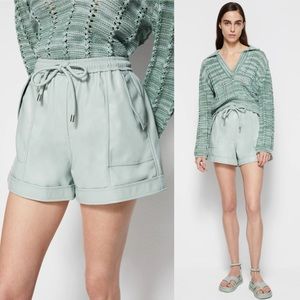 NWT Jonathan Simkhai Doah Vegan Leather Shorts